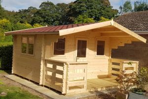 4m x 3.1m log cabins 