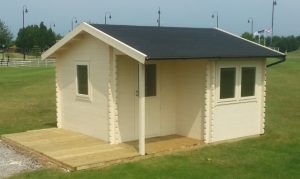 4m x 4m L Shaped Bespoke Log Cabin