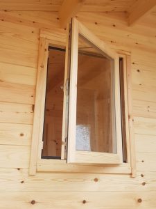 Joinery Made Log Cabin Window